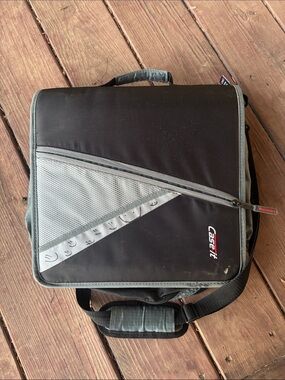 Black and Gray Messenger Bag for Men